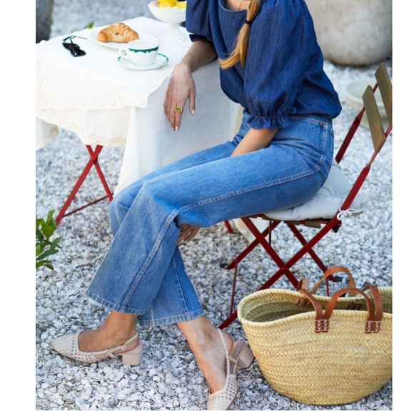 Emerson Fry Frankie Walking Slingback Shoes In Putty